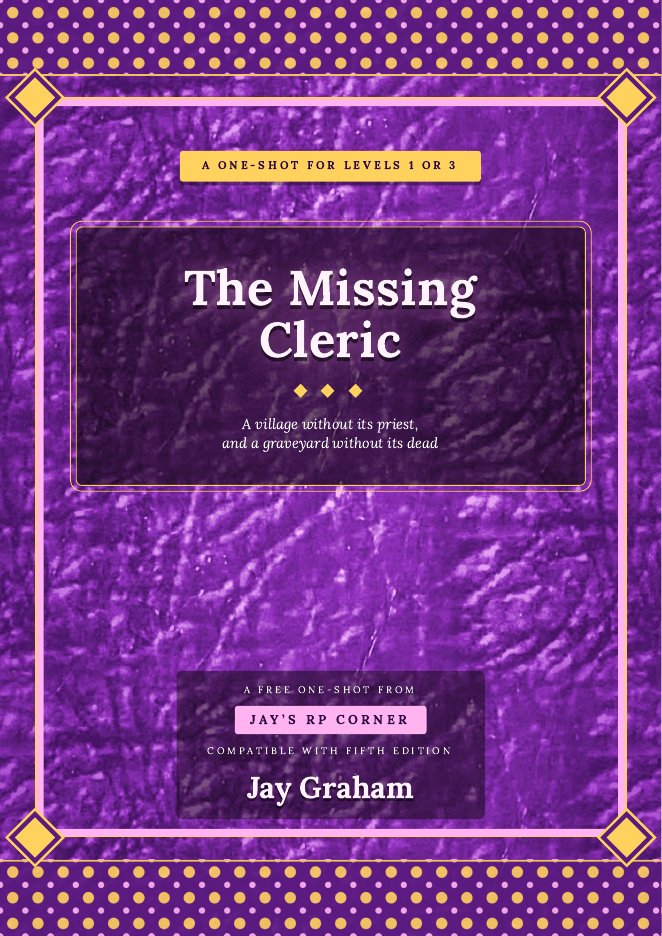 The Missing Cleric cover